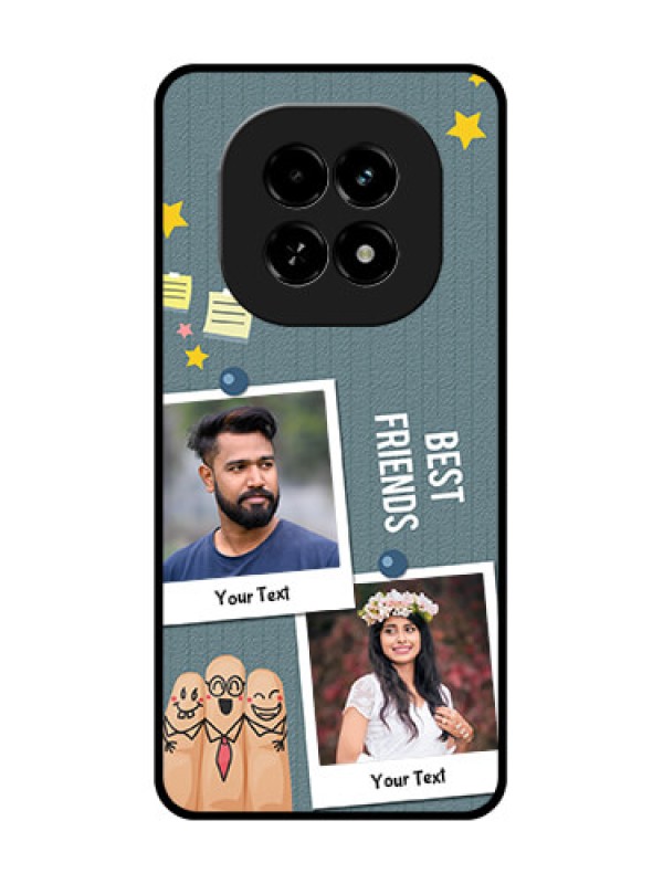 Custom Realme C63 5G Custom Metal Phone Case - Sticky Frames And Friendship Design