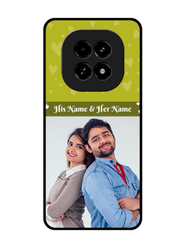 Custom Realme C63 5G Custom Metal Phone Case - You and Me Heart Design