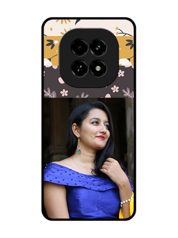 Custom Realme C63 5G Custom Metal Phone Case - Stylish Floral Design