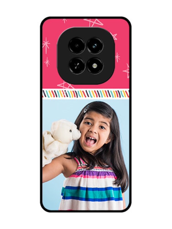 Custom Realme C63 5G Custom Metal Phone Case - Line Art Design