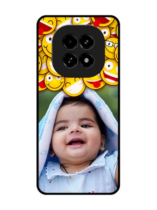 Custom Realme C63 5G Custom Metal Phone Case - With Smiley Emoji Design