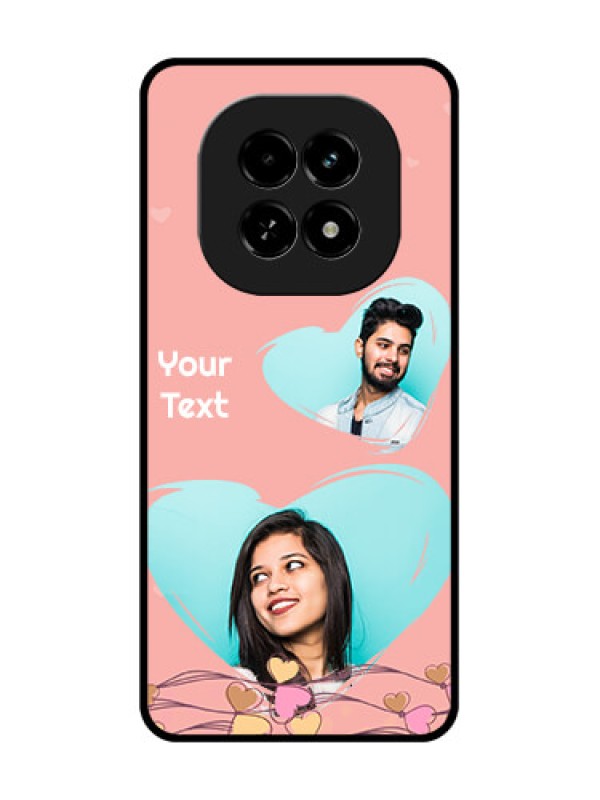 Custom Realme C63 5G Custom Metal Phone Case - Love Doodle Design