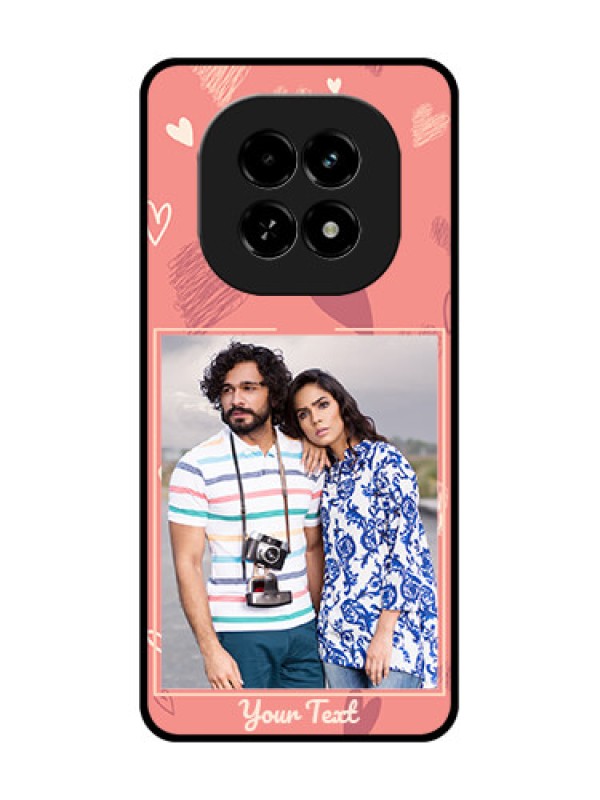 Custom Realme C63 5G Custom Metal Phone Case - Love Doodle Art Design