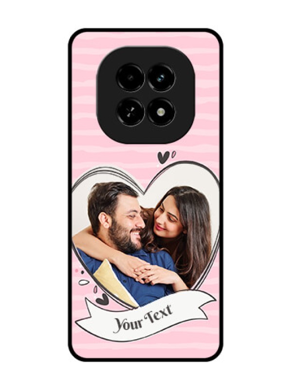 Custom Realme C63 5G Custom Metal Phone Case - Vintage Heart Design