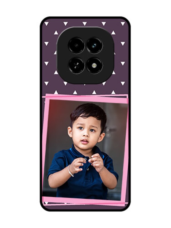 Custom Realme C63 5G Custom Metal Phone Case - Triangle Pattern Dotted Design