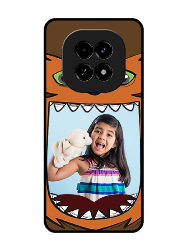 Custom Realme C63 5G Custom Metal Phone Case - Owl Monster Back Case Design