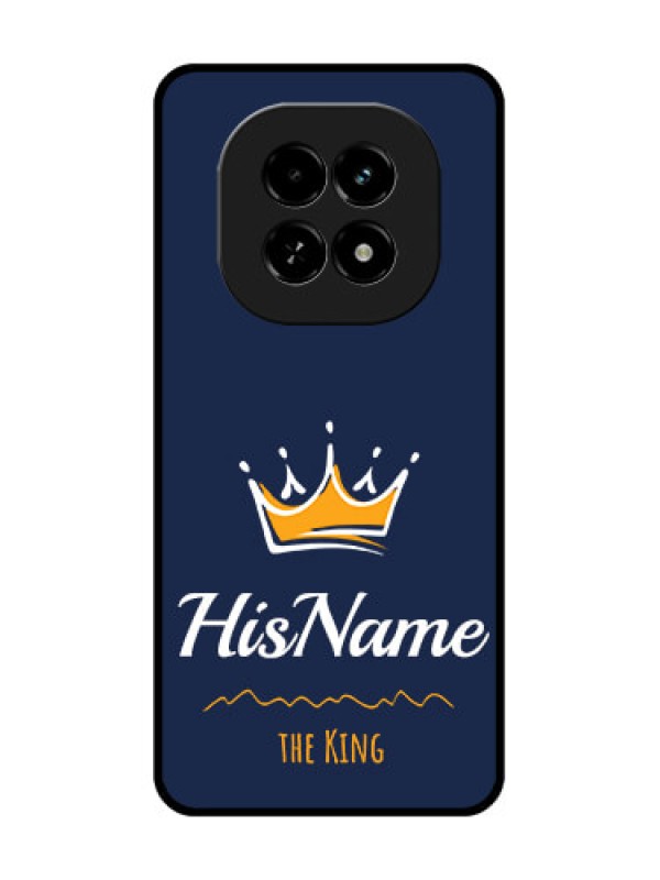 Custom Realme C63 5G Custom Metal Phone Case - King With Name Design