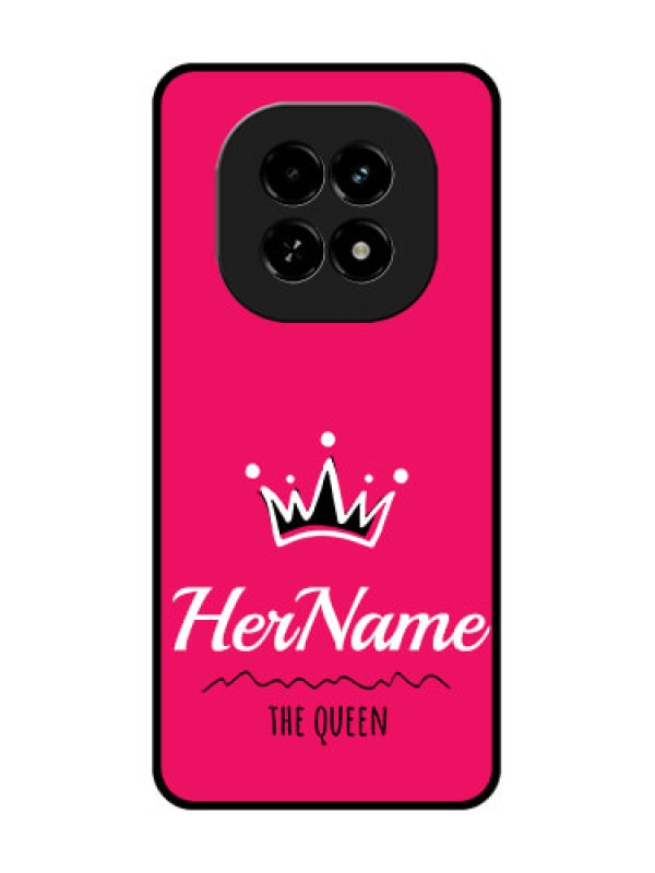 Custom Realme C63 5G Custom Metal Phone Case - Queen With Name Design
