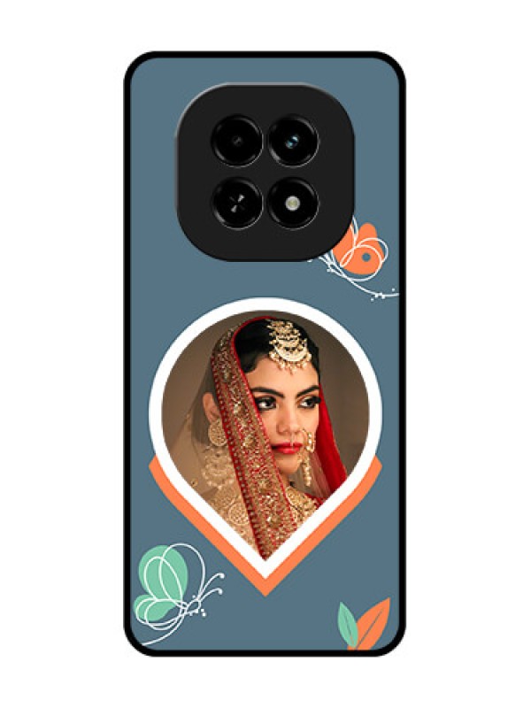 Custom Realme C63 5G Custom Metal Phone Case - Droplet Butterflies Design