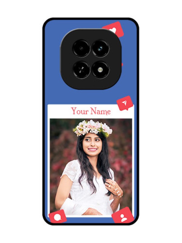 Custom Realme C63 5G Custom Metal Phone Case - Like Share And Comment Design