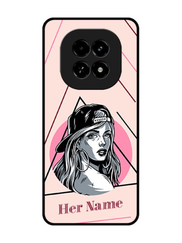 Custom Realme C63 5G Custom Metal Phone Case - Rockstar Girl Design