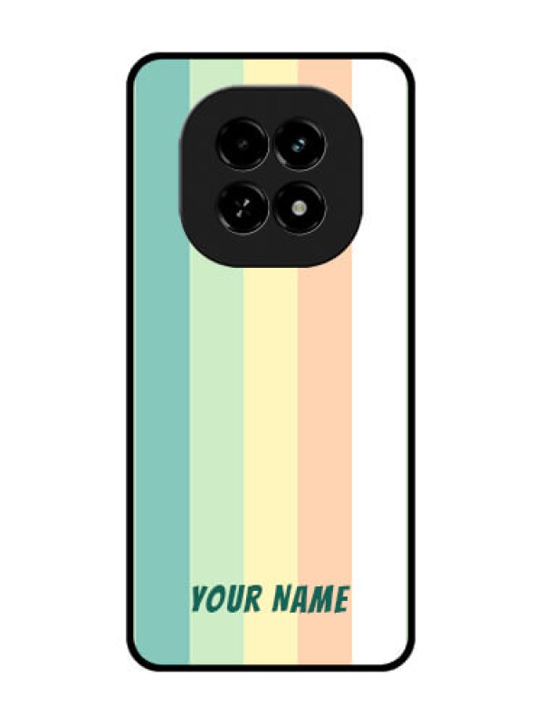 Custom Realme C63 5G Custom Metal Phone Case - Multi - Colour Stripes Design