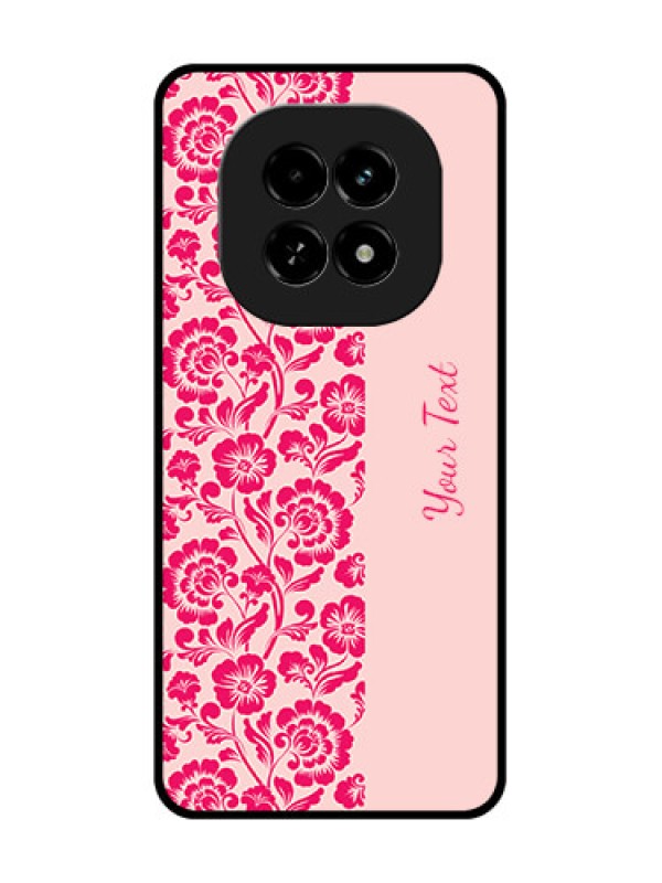 Custom Realme C63 5G Custom Metal Phone Case - Attractive Floral Pattern Design
