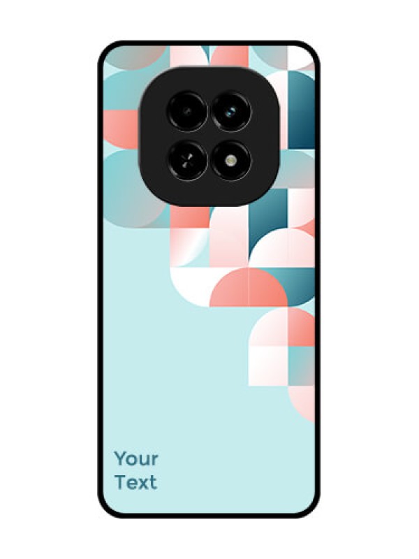 Custom Realme C63 5G Custom Metal Phone Case - Stylish Semi - Circle Pattern Design