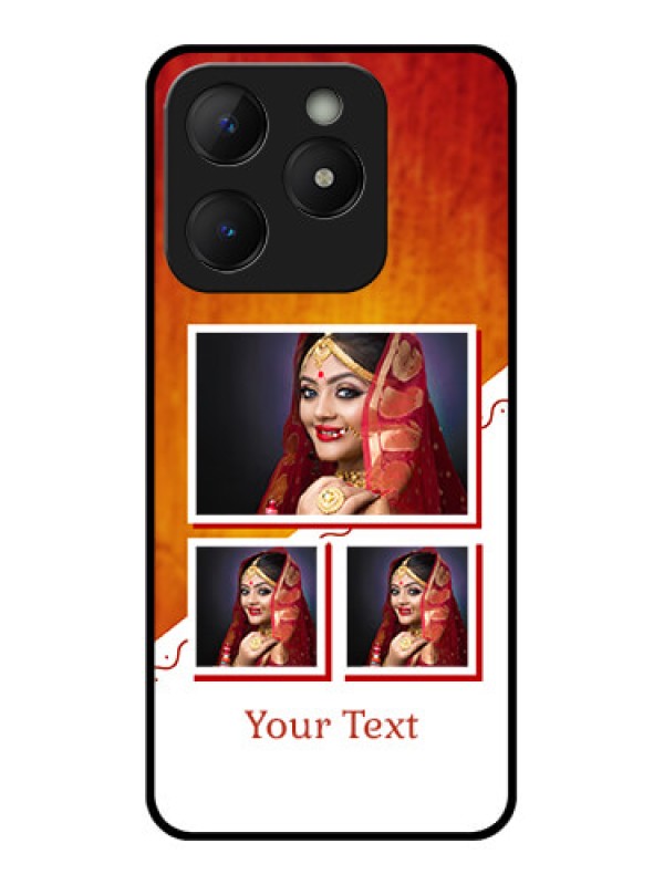 Custom Realme C63 Custom Metal Phone Case - Wedding Memories Design