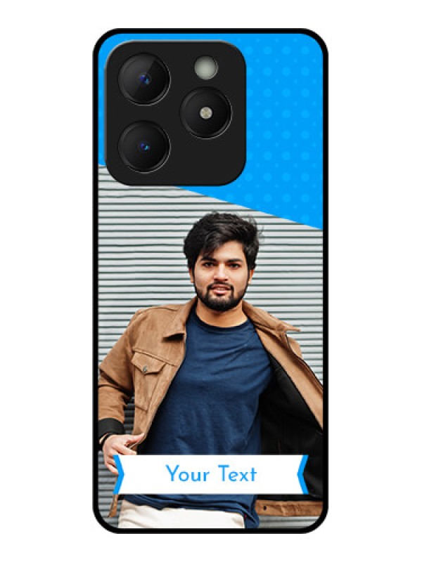 Custom Realme C63 Custom Metal Phone Case - Simple Blue Color Design