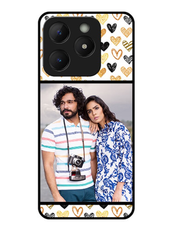 Custom Realme C63 Custom Metal Phone Case - Love Symbol Design