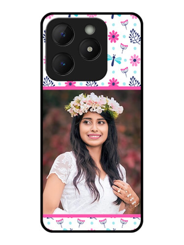 Custom Realme C63 Custom Metal Phone Case - Colorful Flower Design