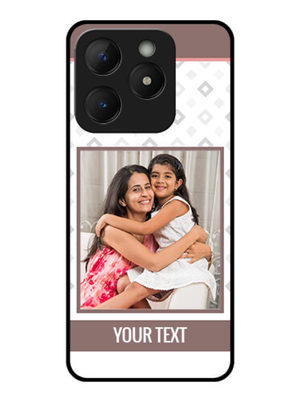 Custom Realme C63 Custom Metal Phone Case - Simple Diamond Design