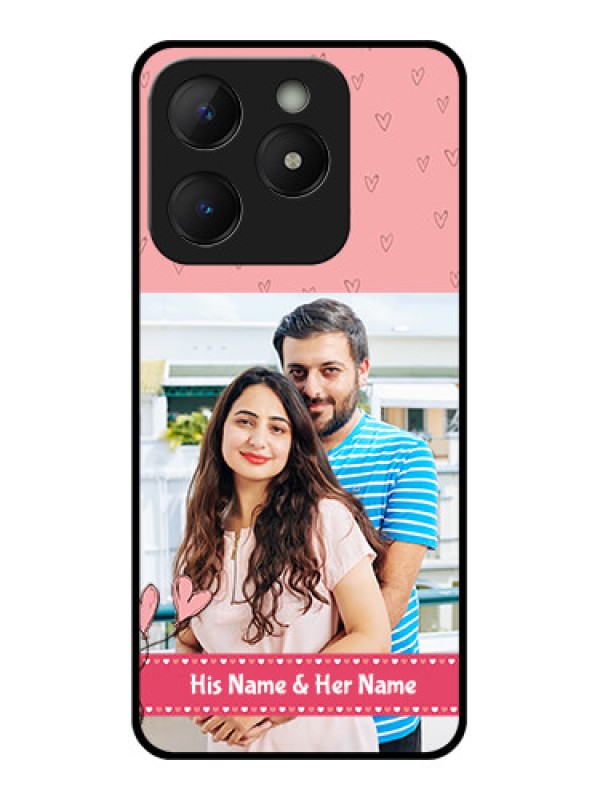 Custom Realme C63 Custom Metal Phone Case - Love Design Peach Color