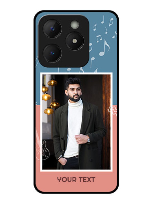 Custom Realme C63 Custom Metal Phone Case - With Color Musical Note Design