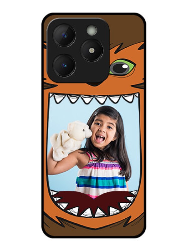 Custom Realme C63 Custom Metal Phone Case - Owl Monster Back Case Design