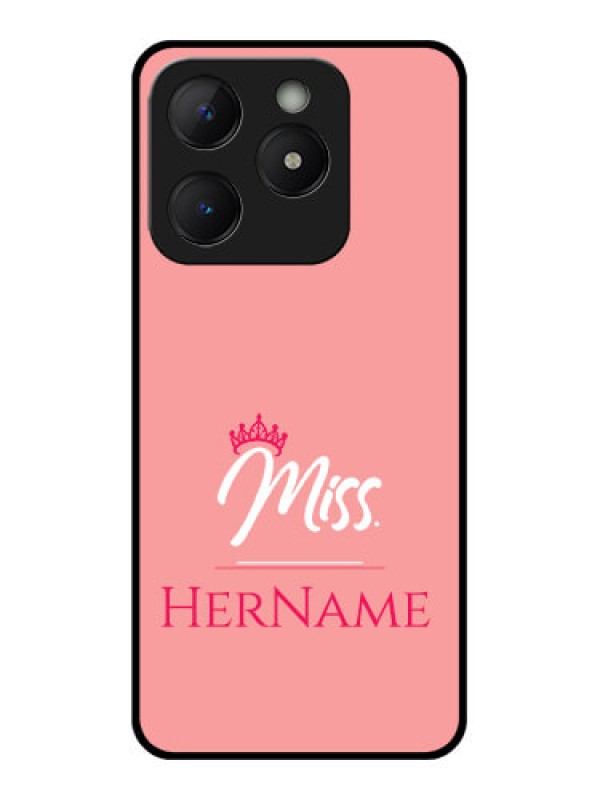 Custom Realme C63 Custom Metal Phone Case - Mrs With Name Design