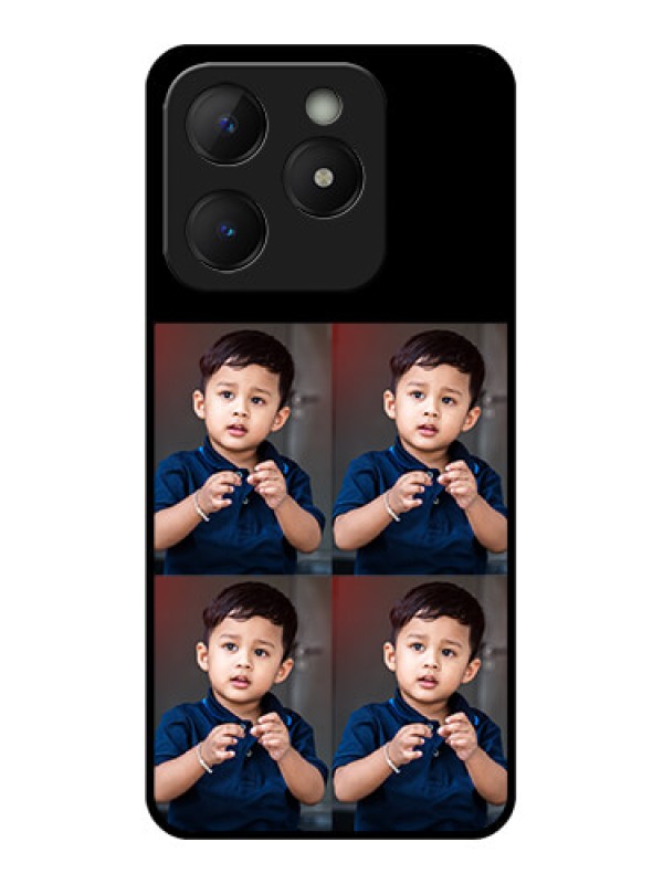 Custom Realme C63 Custom Metal Phone Case - 4 Image Holder Design