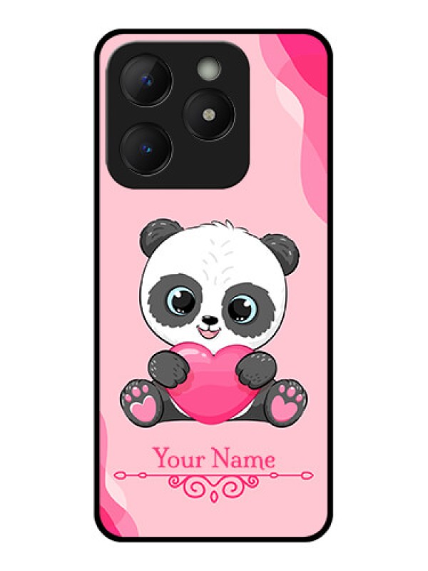 Custom Realme C63 Custom Metal Phone Case - Cute Panda Design