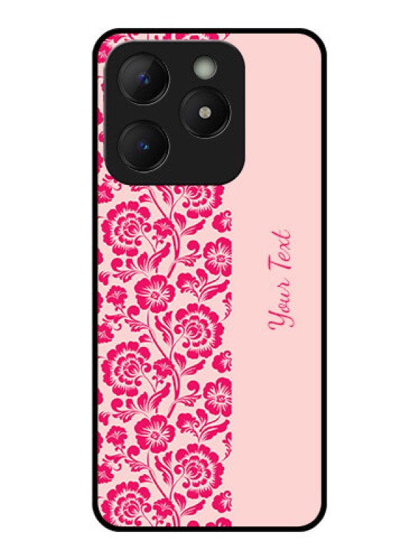 Custom Realme C63 Custom Metal Phone Case - Attractive Floral Pattern Design