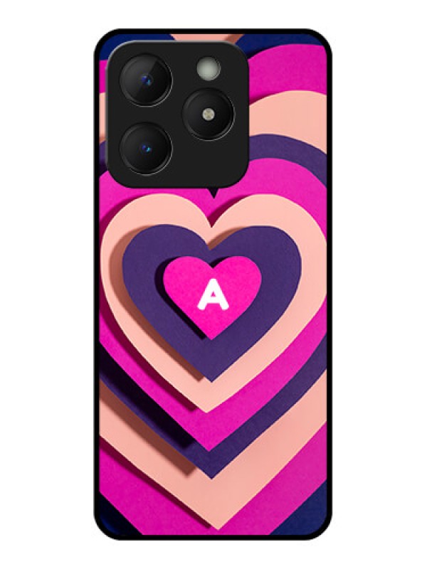 Custom Realme C63 Custom Metal Phone Case - Cute Heart Pattern Design