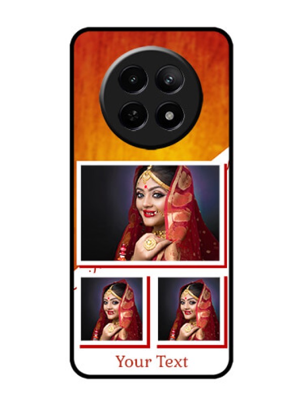 Custom Realme C65 5G Custom Metal Phone Case - Wedding Memories Design