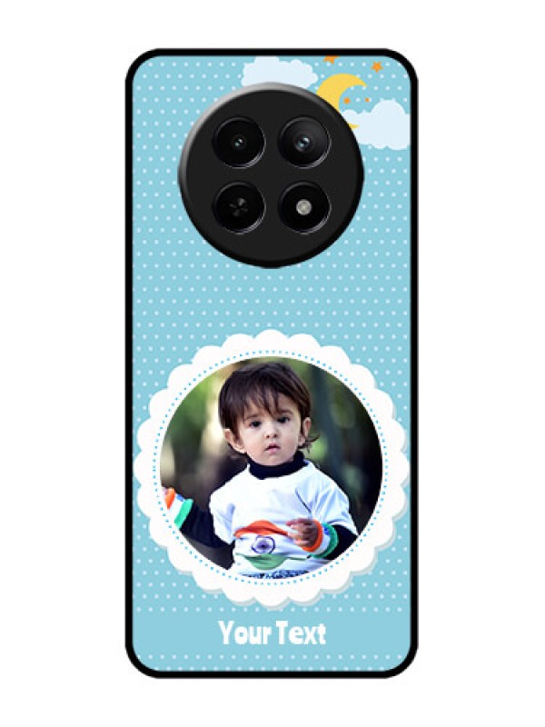 Custom Realme C65 5G Custom Metal Phone Case - Violet Pattern Design