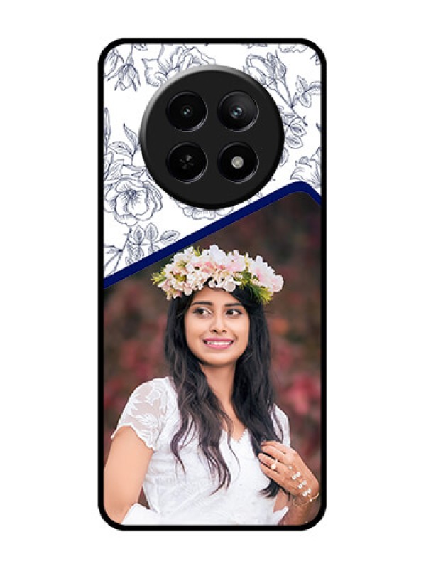 Custom Realme C65 5G Custom Metal Phone Case - Classy Floral Design