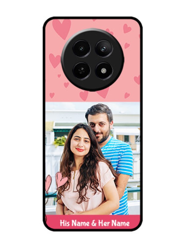 Custom Realme C65 5G Custom Metal Phone Case - Love Design Peach Color