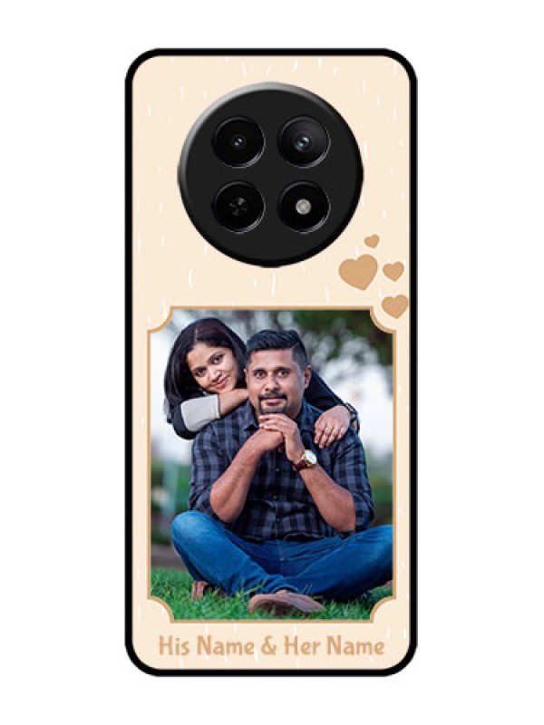 Custom Realme C65 5G Custom Metal Phone Case - With Confetti Love Design