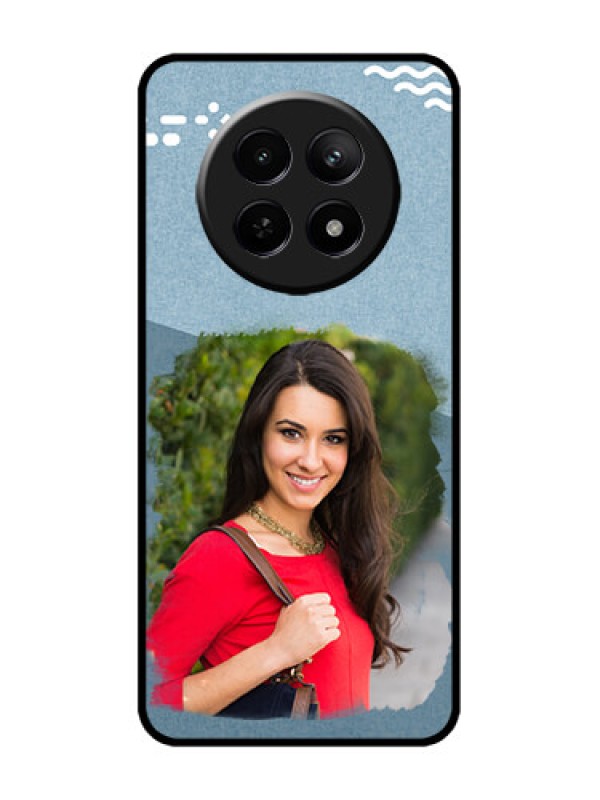 Custom Realme C65 5G Custom Metal Phone Case - Grunge Line Art Design