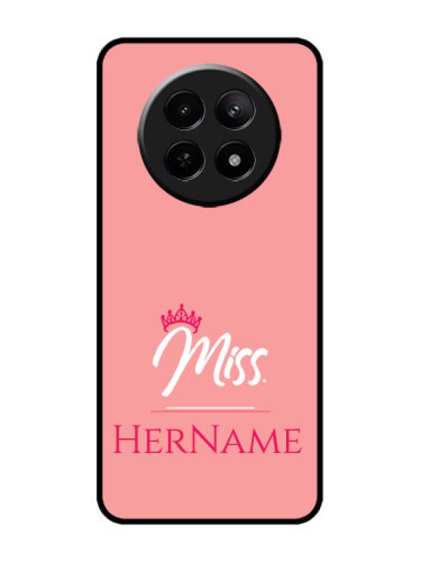 Custom Realme C65 5G Custom Metal Phone Case - Mrs With Name Design