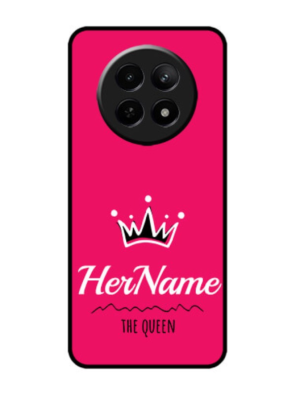 Custom Realme C65 5G Custom Metal Phone Case - Queen With Name Design
