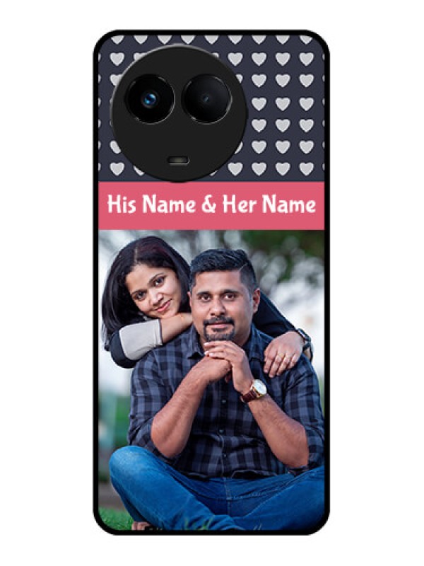 Custom Realme C67 5G Custom Metal Phone Case - Love Symbols Design