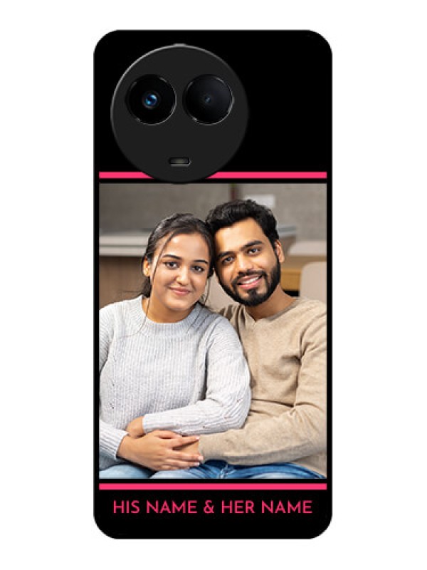 Custom Realme C67 5G Custom Metal Phone Case - With Add Text Design