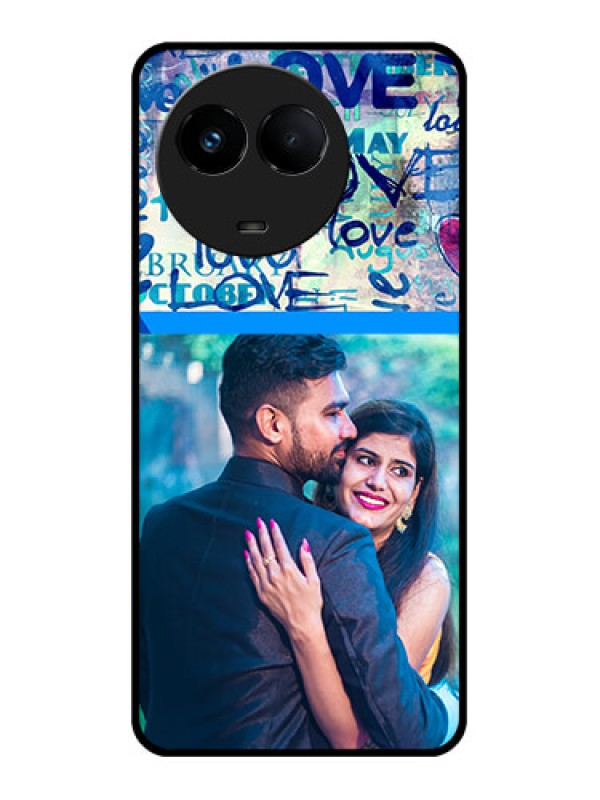 Custom Realme C67 5G Custom Metal Phone Case - Colorful Love Design