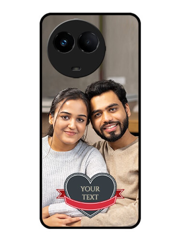 Custom Realme C67 5G Custom Metal Phone Case - Just Married Couple Design