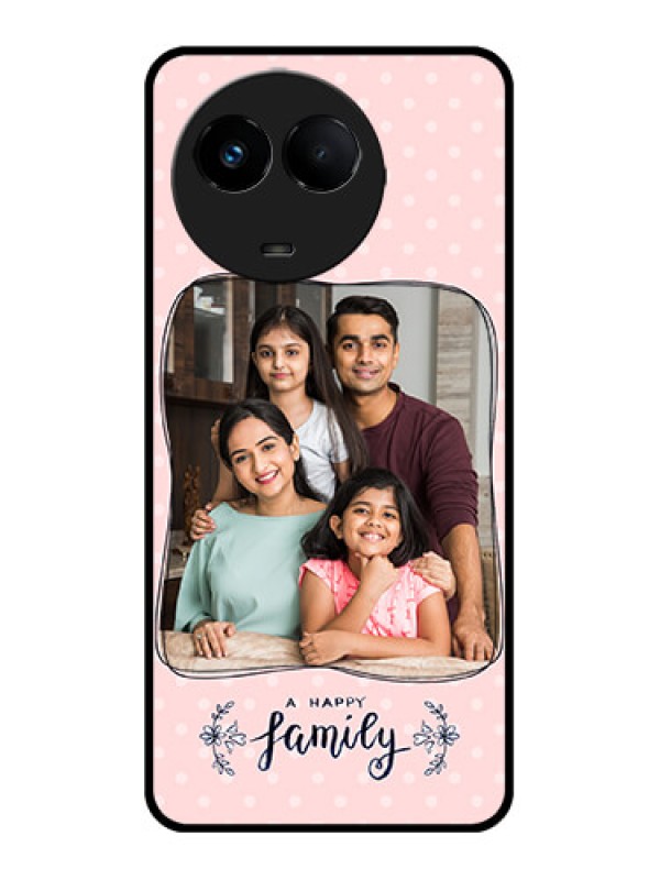 Custom Realme C67 5G Custom Metal Phone Case - Family With Dots Design