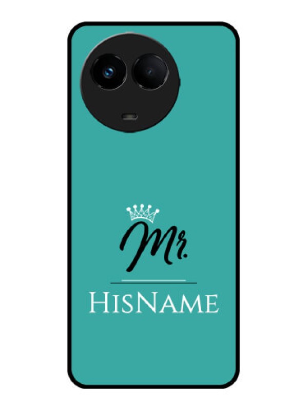 Custom Realme C67 5G Custom Metal Phone Case - Mr With Name Design
