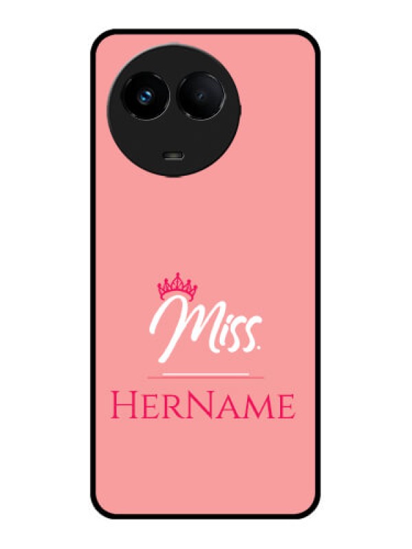 Custom Realme C67 5G Custom Metal Phone Case - Mrs With Name Design