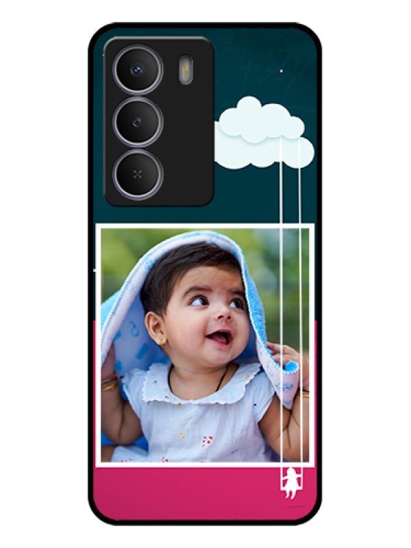 Custom Realme C71 5G Custom Metal Phone Case - Cute Girl With Cloud Design