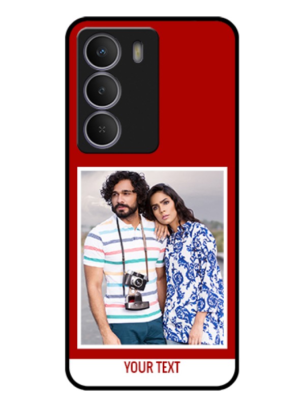 Custom Realme C71 5G Custom Metal Phone Case - Red Color Design