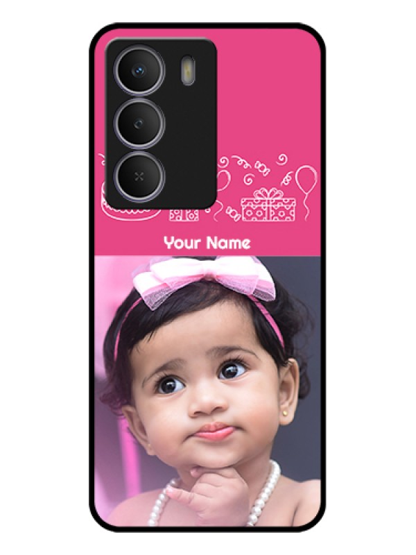 Custom Realme C71 5G Custom Metal Phone Case - With Birthday Line Art Design