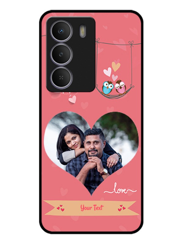 Custom Realme C71 5G Custom Metal Phone Case - Peach Color Love Design